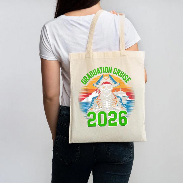 Graduation Cruise 2026 Group Pirate Matching Voyage Canvas Tote Bag