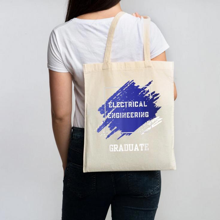 Graduation Graduated Electrical Engineering Degree Student Canvas Tote Bag