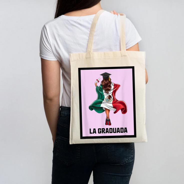 Graduation Latina Educated La Graduada Mexican Bingo Card Canvas Tote Bag