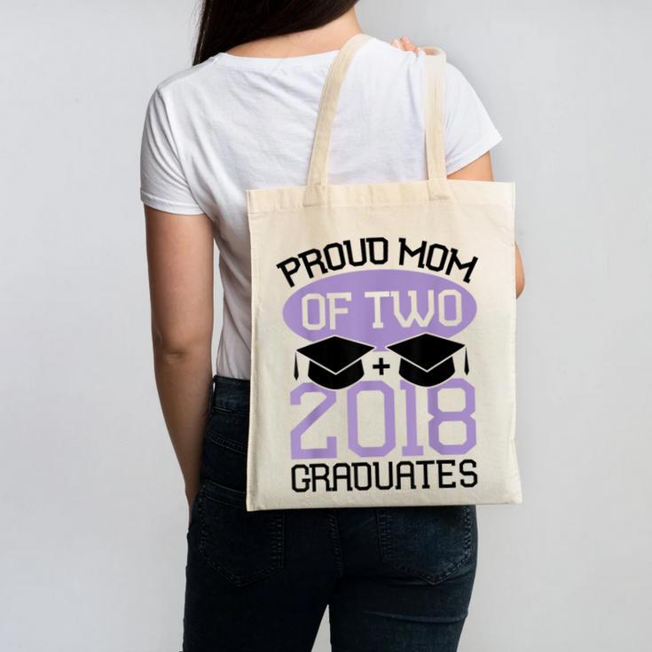 Graduation Shirt For Mom Of Twins Proud Mom Twins Tee Canvas Tote Bag