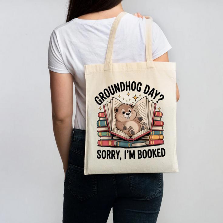 Groundhog Day Librarian Book Lover Reader Library Canvas Tote Bag