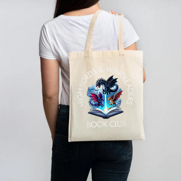 High Lords & Wingleaders Book Club Fantasy Storm Dragon Canvas Tote Bag High Lords & Wingleaders Book Club Fantasy Storm Dragon Canvas Tote Bag