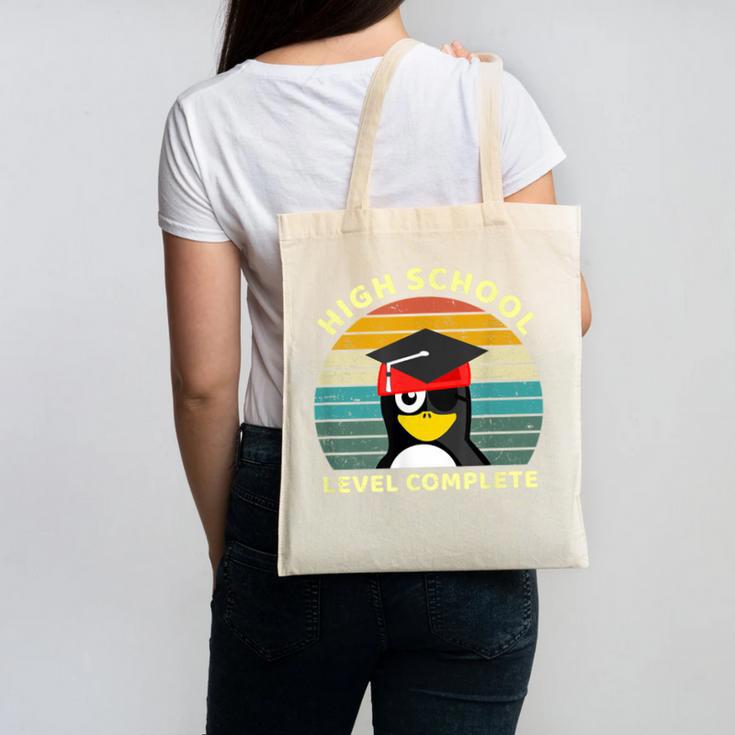 High School Level Complete Graduation Senior Students Canvas Tote Bag
