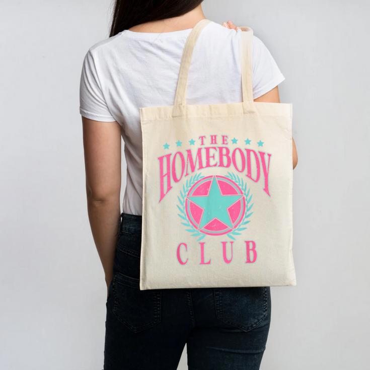 The Homebody Club Antisocial Retro Introvert Canvas Tote Bag The Homebody Club Antisocial Retro Introvert Canvas Tote Bag