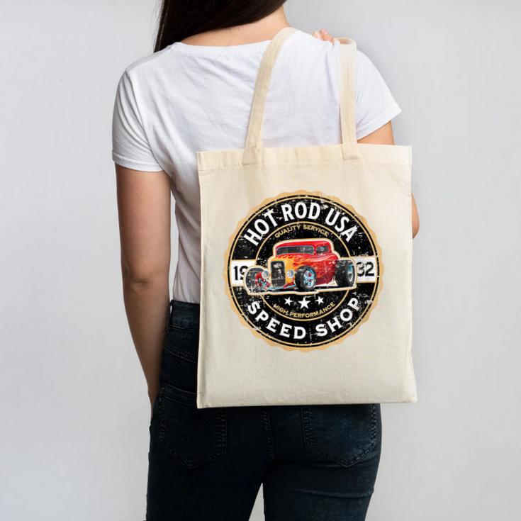 Hotrod Custom Car Automotive Nostalgia Distressed Canvas Tote Bag Hotrod Custom Car Automotive Nostalgia Distressed Canvas Tote Bag