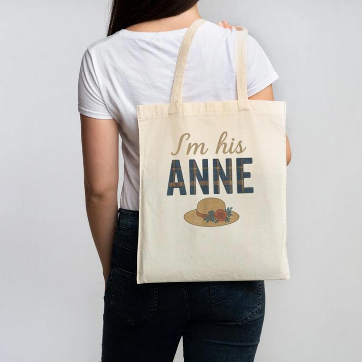 I'm His Anne Romantic Book Lover Vintage Canvas Tote Bag
