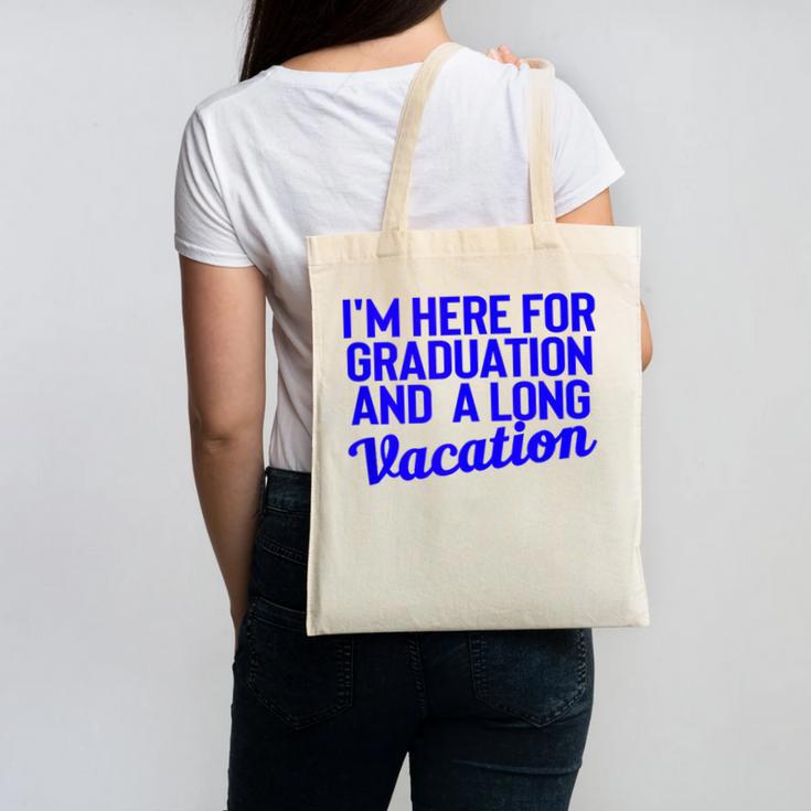 I'm Here For Graduation School Class Senior 2024 Canvas Tote Bag