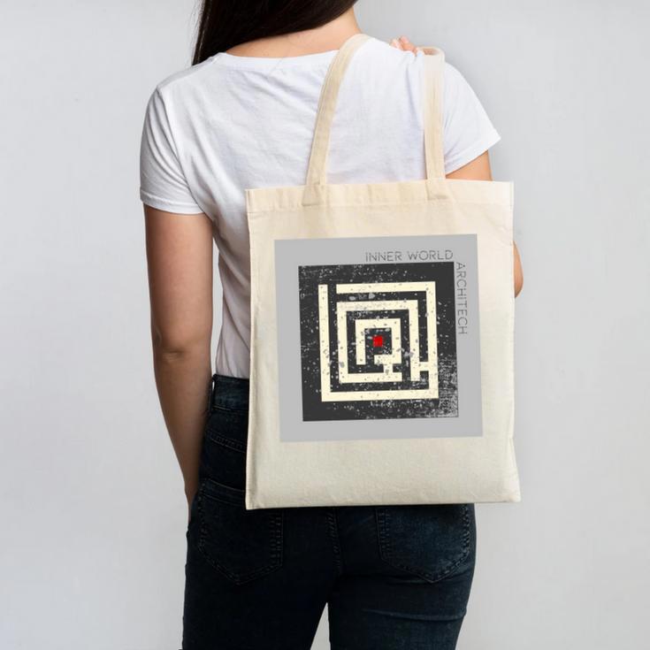 Inner World Architect Premium INTJ Tshirt Introvert Canvas Tote Bag