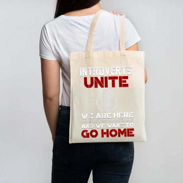 INTP Introverts Unite Anti Social For Men Women Canvas Tote Bag