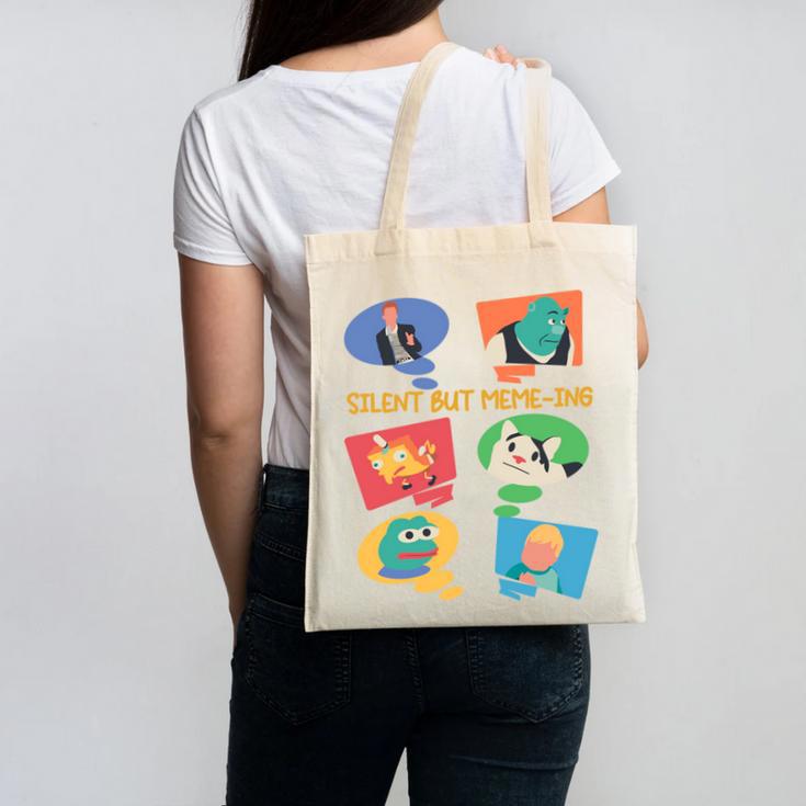 Introvert Anti People Antisocial Social Media Meme Lovers Canvas Tote Bag