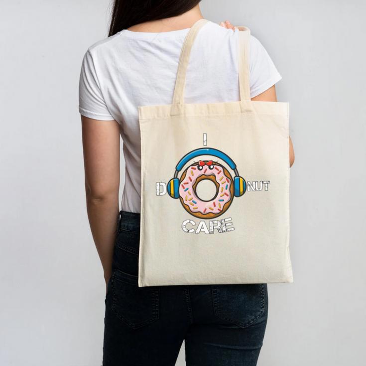 Introvert Music Lover Donuts Sarcastic Canvas Tote Bag