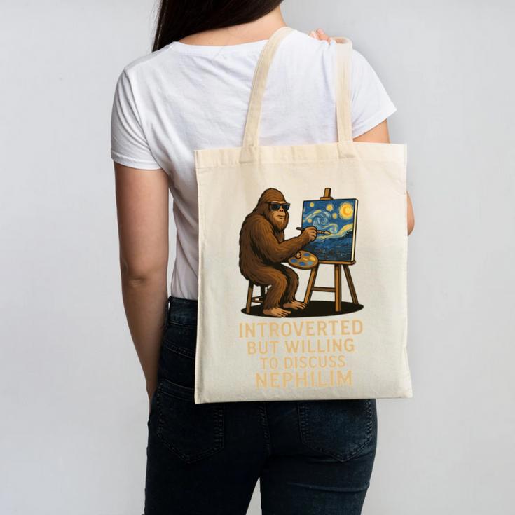 Introverted But Willing To Discuss Nephilim Canvas Tote Bag
