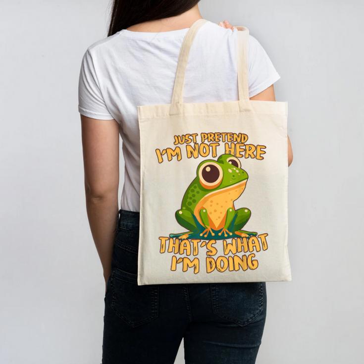 Introverts Thats What Im Doing Just Pretends Canvas Tote Bag Introverts Thats What Im Doing Just Pretends Canvas Tote Bag