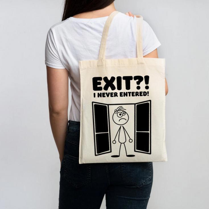 Irony Sarcasm Introvert Dry Humor Cartoon Comic Geek Nerd Canvas Tote Bag