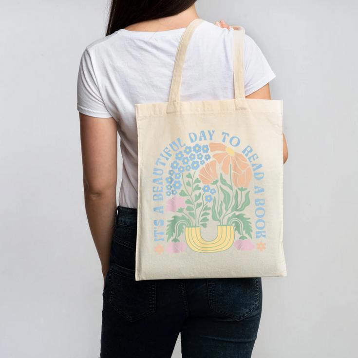 It's A Beautiful Day To Read A Book Librarian Book Lover Canvas Tote Bag It's A Beautiful Day To Read A Book Librarian Book Lover Canvas Tote Bag