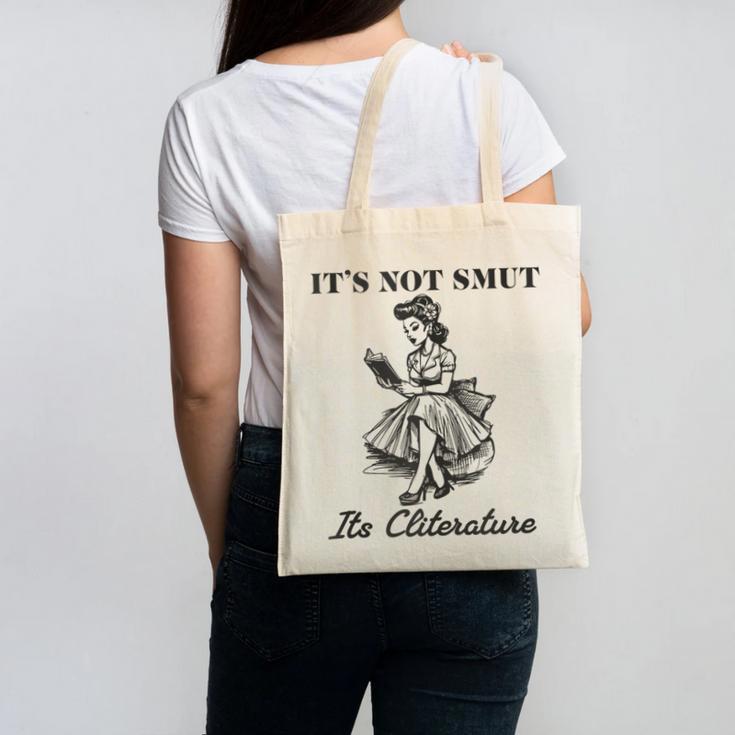 It's Not Smut It's Literature Smut Book Reader Canvas Tote Bag