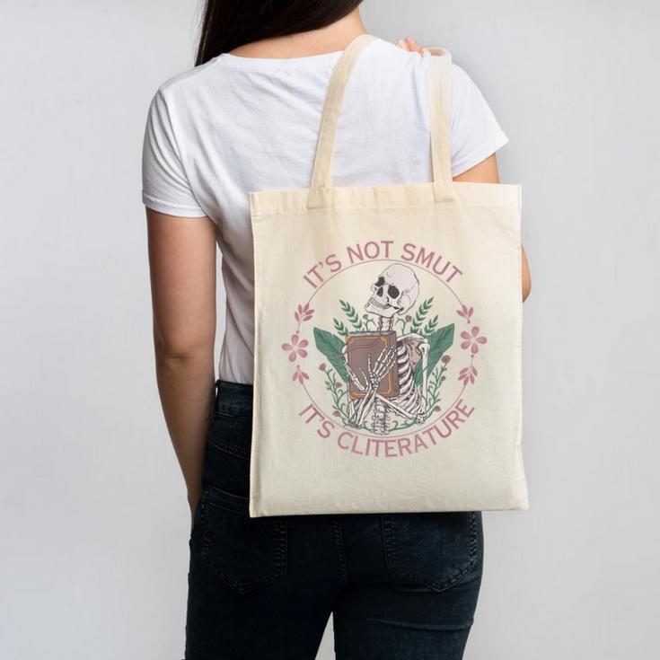 It's Not Smut It's Literature Dark Romance Smut Book Lover Canvas Tote Bag