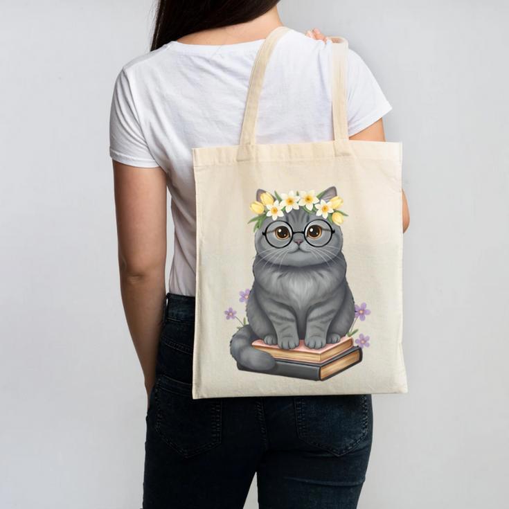 Just A Girl Who Loves Cats & Books Bookish Women Canvas Tote Bag Just A Girl Who Loves Cats & Books Bookish Women Canvas Tote Bag