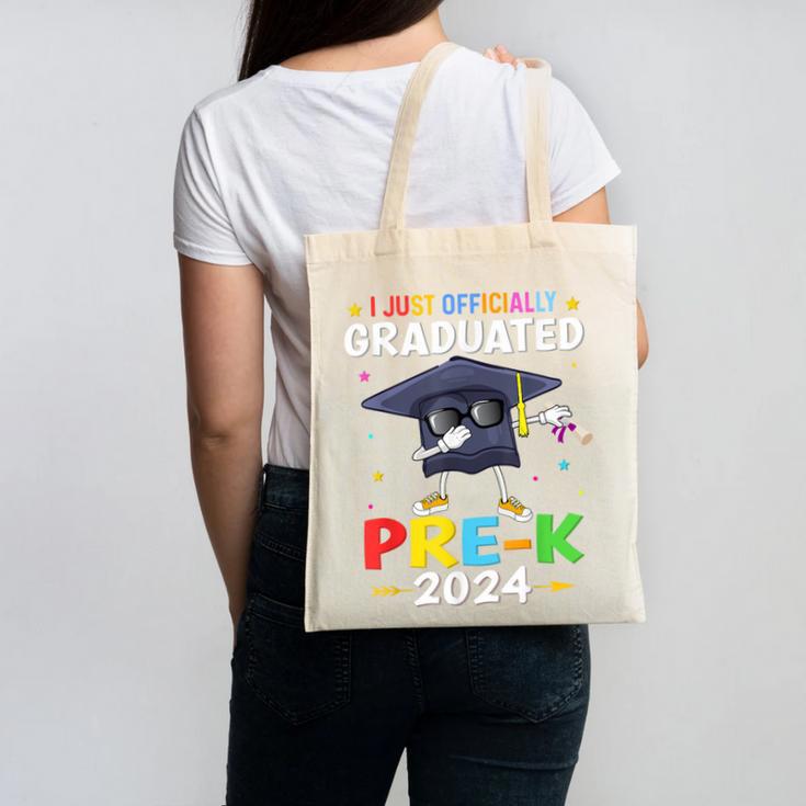 I Just Officially Graduated Pre k Graduation 2024 Pre-K Kids Canvas Tote Bag