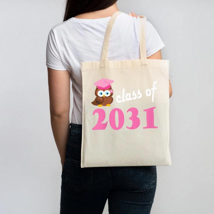 Kids Class Of 2031 Back To School Graduation T-Shirt Canvas Tote Bag