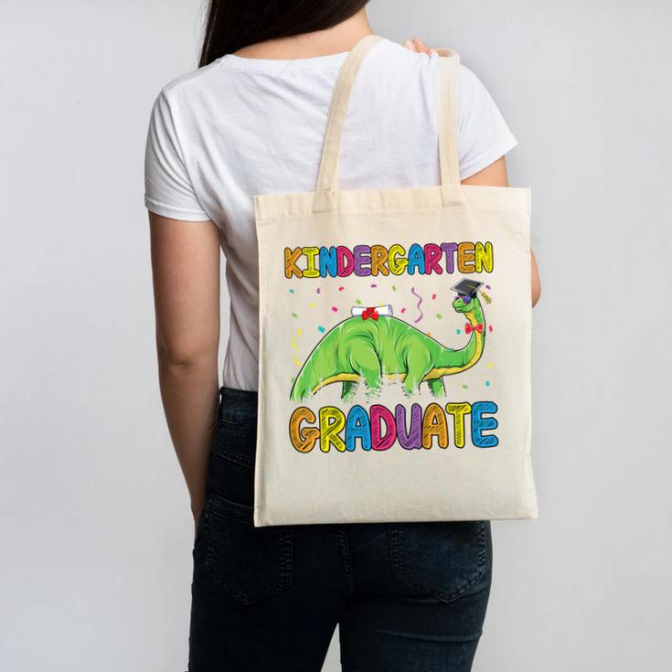 Kids Kindergarten Graduate Dinosaur Kindergarten Graduation Canvas Tote Bag