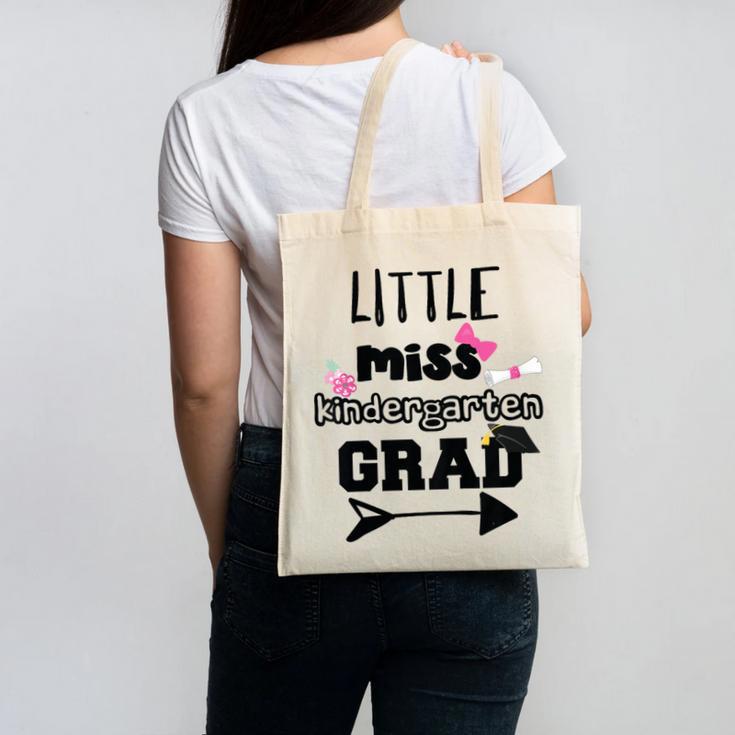 Kids Kindergarten Graduation Shirt Girls Daughter Granddaughter Canvas Tote Bag