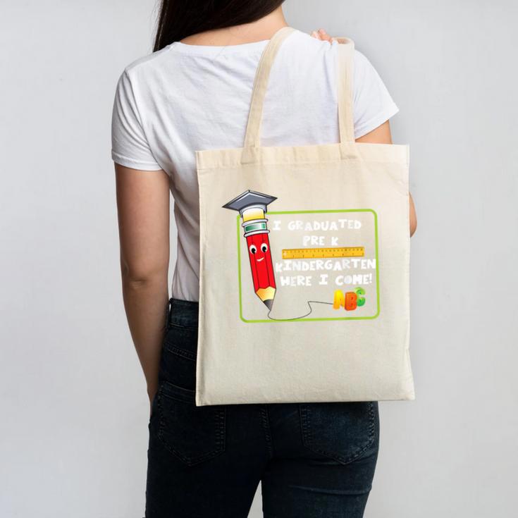 Kids Pre-K Graduation Kindergarten Here I Come Canvas Tote Bag