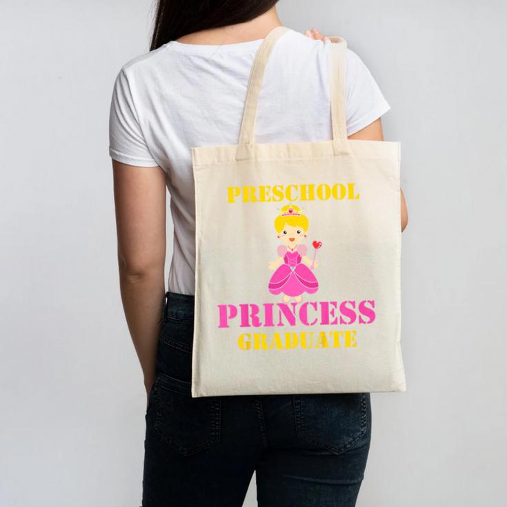 Kids Princess Graduate Prek Preschool Graduation Tshirt For Girls Canvas Tote Bag