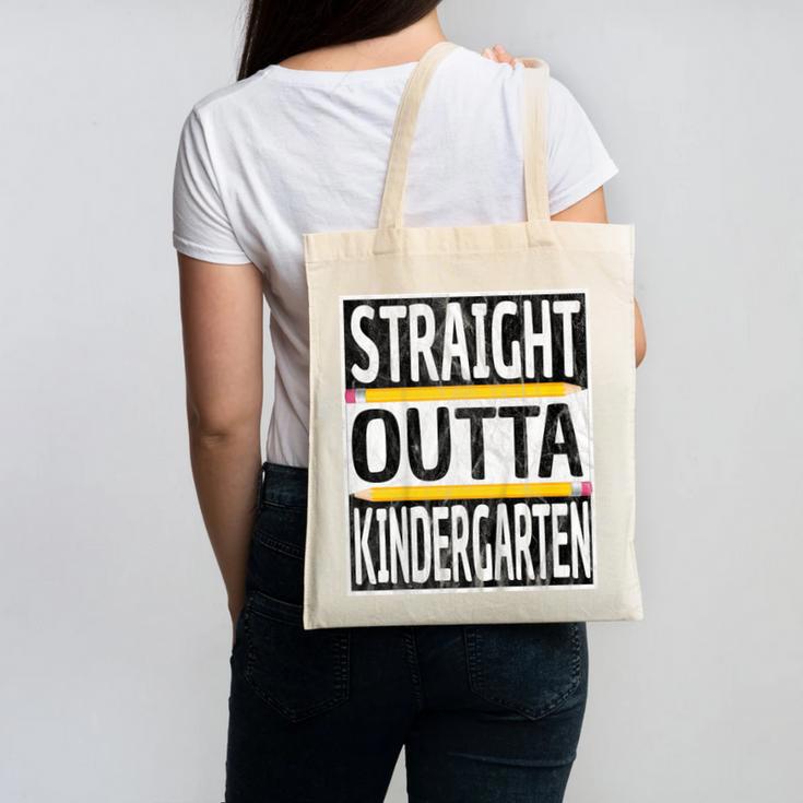 Kids Straight Outta Kindergarten Graduation Canvas Tote Bag