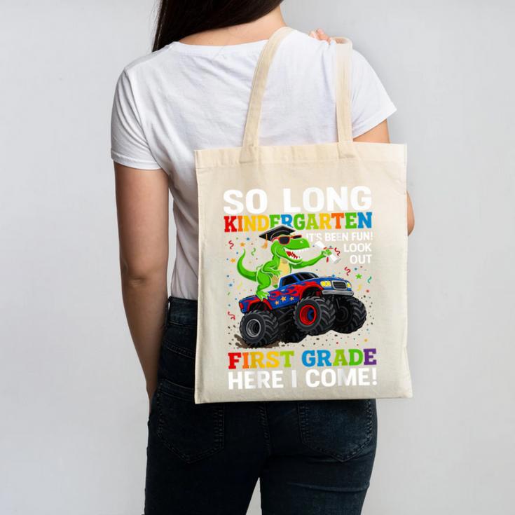 Kindergarten Graduate 2025 Kindergarten Graduation Dino Trex Canvas Tote Bag