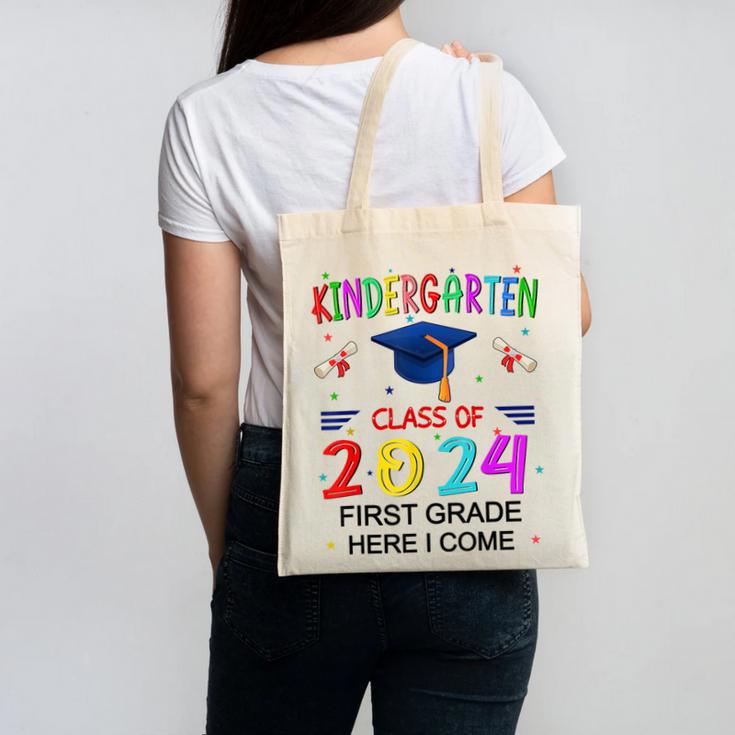 Kindergarten Graduation Class 2024 1st Grade Here I Come Canvas Tote Bag