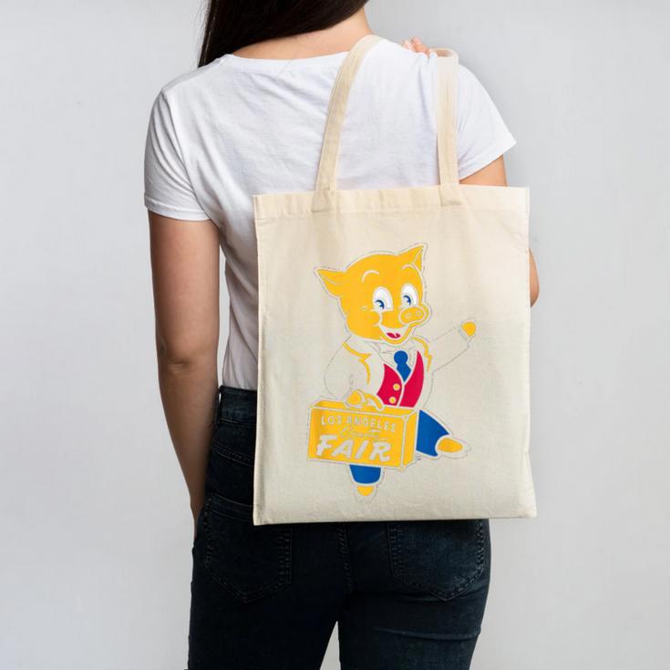 LA Fair Los Angeles County Vintage Nostalgia Canvas Tote Bag