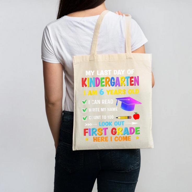 Last Days Of Kindergarten Graduation 2025 Graduate Boys Girl Canvas Tote Bag