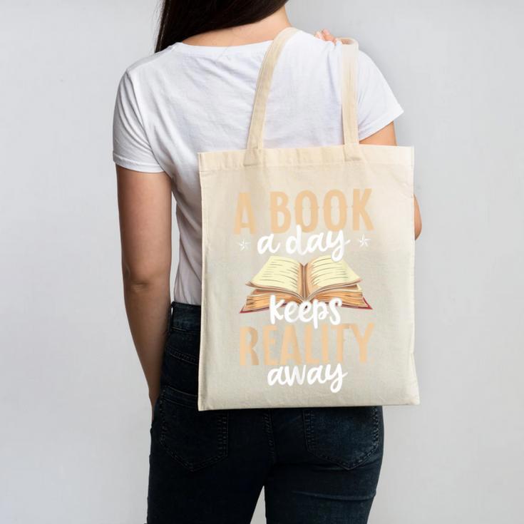 Librarian A Book A Day For Book Lover Reading Library Canvas Tote Bag
