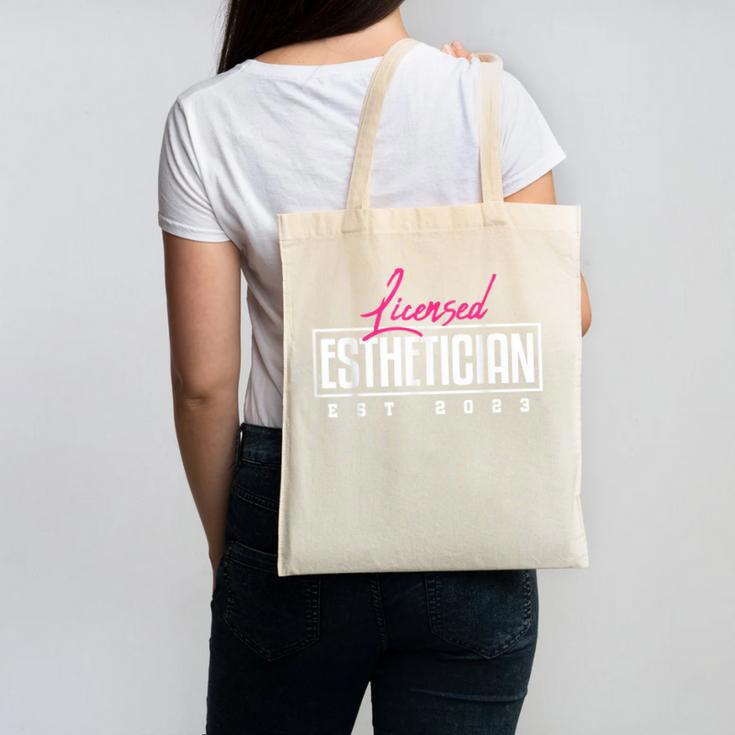 Licensed Esthetician 2023 Graduation Canvas Tote Bag