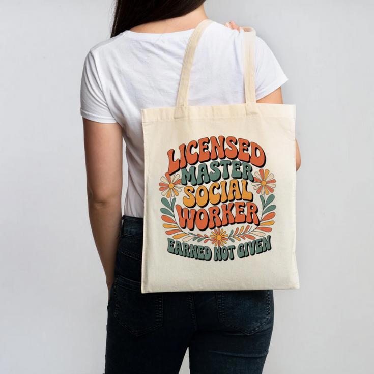 Licensed Social Worker Masters MSW LMSW Graduation 2026 Premium Tri-Blend Canvas Tote Bag