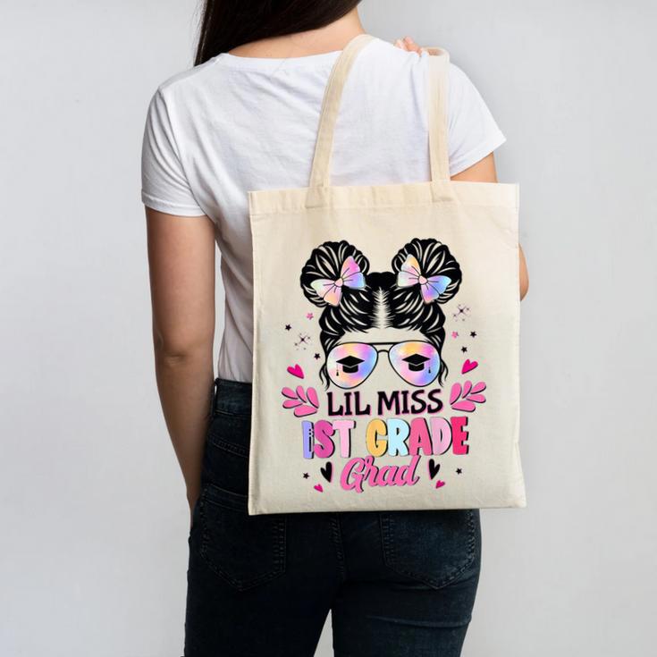 Lil Miss 1st Grade Grad Graduation Last Day Of 1st Grade Canvas Tote Bag