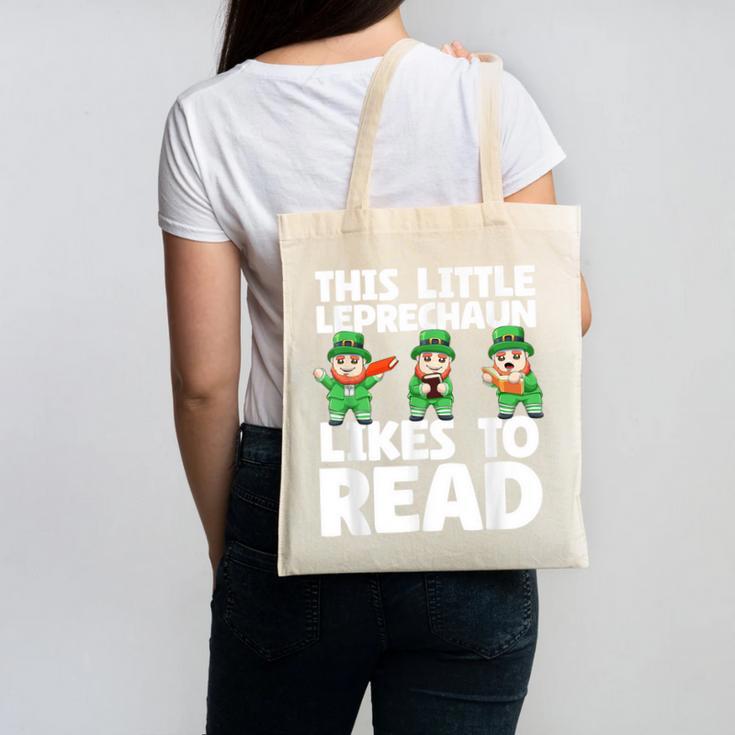 This Little Leprechaun Likes To Read St Patrick's Day Book Canvas Tote Bag This Little Leprechaun Likes To Read St Patrick's Day Book Canvas Tote Bag