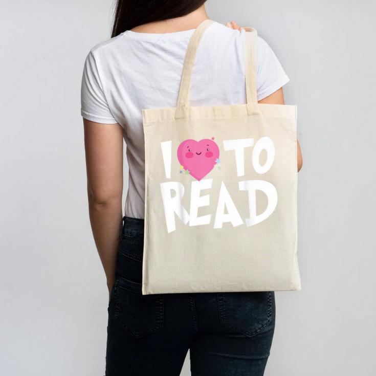 I LOVE TO READ Reading Books Bookworm Library Day Novelty Canvas Tote Bag I LOVE TO READ Reading Books Bookworm Library Day Novelty Canvas Tote Bag