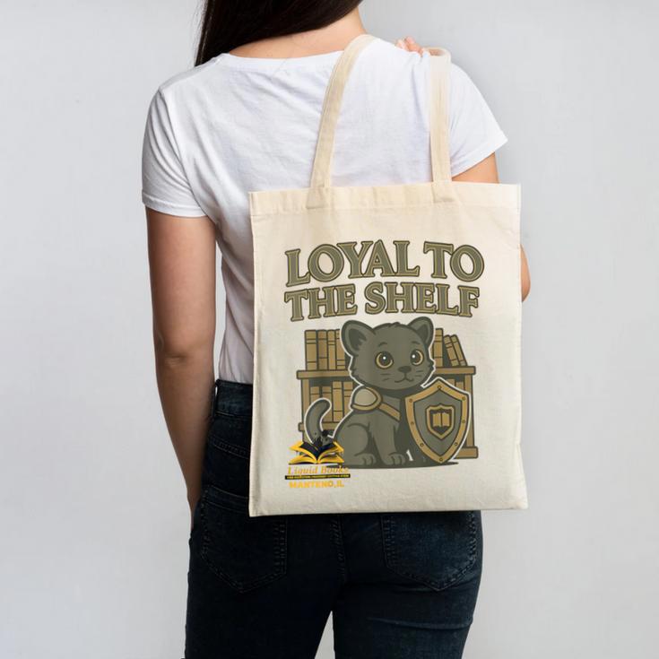 Loyal To The Shelf Knight Panther Book Lover Canvas Tote Bag Loyal To The Shelf Knight Panther Book Lover Canvas Tote Bag