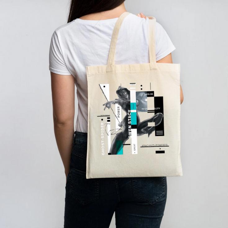 Marvel Spider-Man Gwen Stacy Responsibility Book Covers Canvas Tote Bag