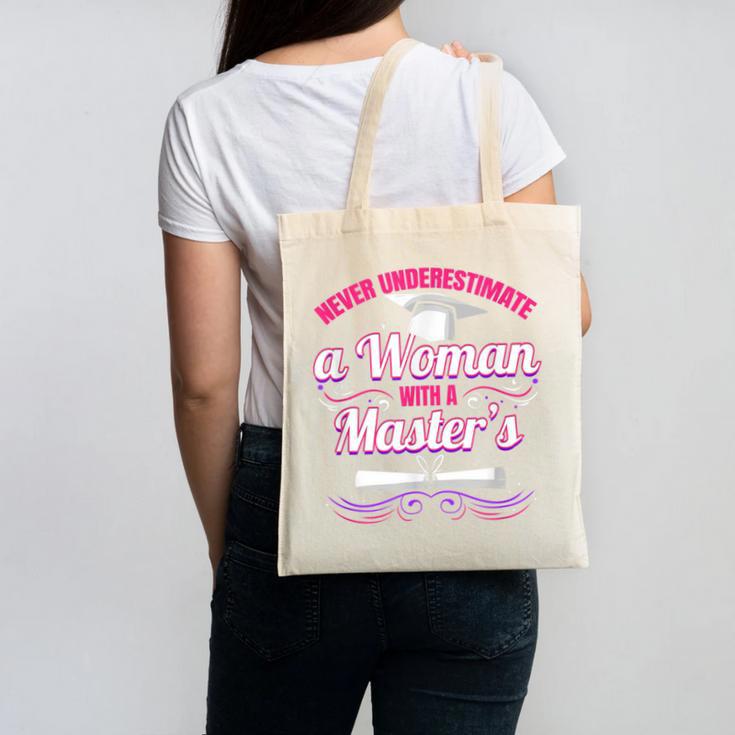 Master University Degree Master Graduation Party Girl Canvas Tote Bag