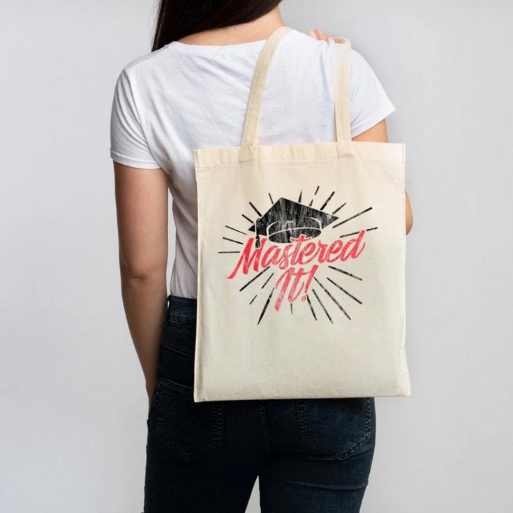 Master's Graduation Shirt For Men And Women Mastered It Canvas Tote Bag