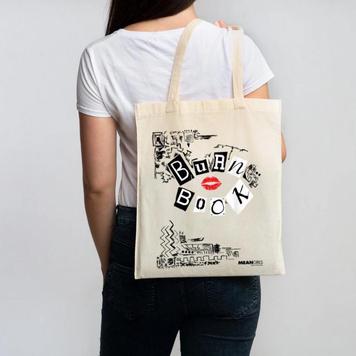 Mean Girls Burn Book Cover Art Canvas Tote Bag