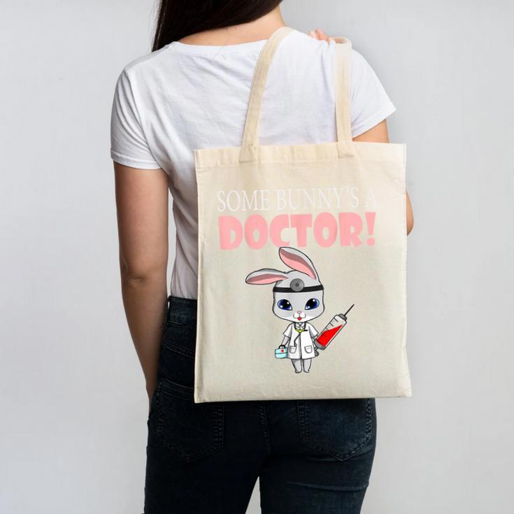Med School Graduation Bunny Medical New Doctor Canvas Tote Bag