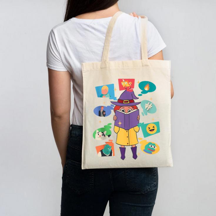 Meme Magic Introvert Anti People Social Media Meme Lovers Canvas Tote Bag