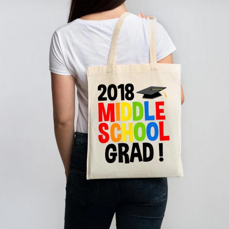 Middle School Graduation Class Of 2018 Shirt Canvas Tote Bag
