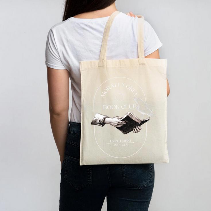 In My Morally Grey Book Club Era Adult Romance Novel Lover Canvas Tote Bag
