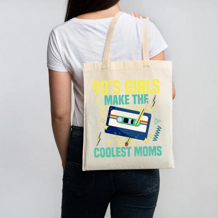 Nineties Girls Make The Coolest Moms Nostalgia 90s Mom Canvas Tote Bag