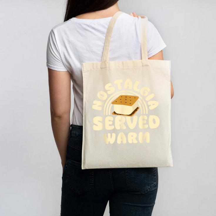 Nostalgia Served Warm Smore Canvas Tote Bag Nostalgia Served Warm Smore Canvas Tote Bag